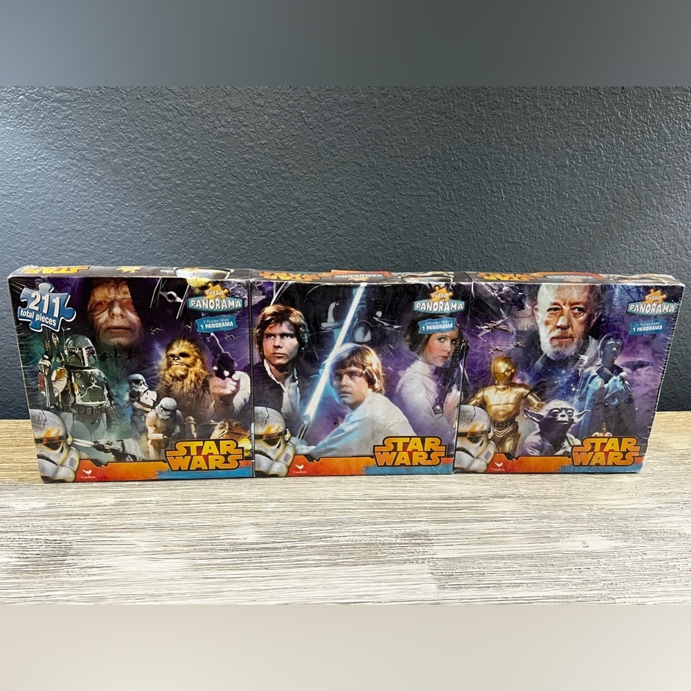🆕 Star Wars Panorama Puzzle - 3 Puzzles Make 1 Panorama - New & Sealed